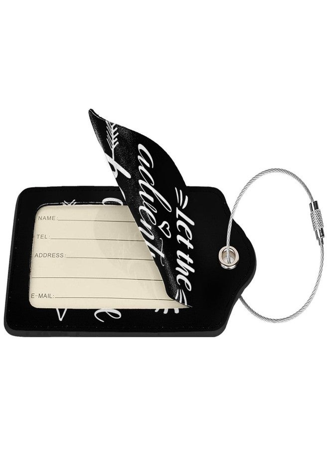 Vridoyt 2 Pcs Let The Adventure Begin Luggage Tag for Suitcases, Adventure Awaits Party Decorations, Cruise Ship Essential Travel Gift for Couples Bride Groom Men Women, Funny Christmas Birthday Gifts - Image 4
